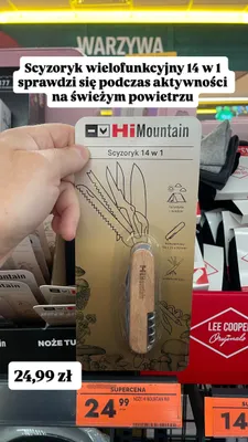 Scyzoryk wielofunkcyjny 14 w 1 HiMountain promocja w Biedronka