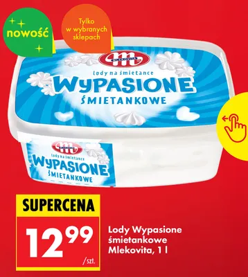 Lody Wypasione śmietankowe Mlekovita promocja w Biedronka