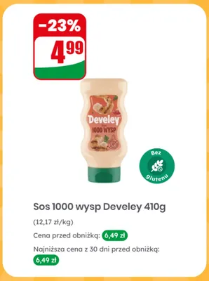 Sos 1000 wysp Develey promocja w Dino