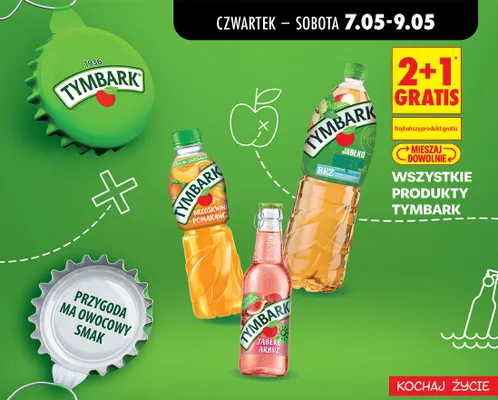 Napój Tymbark brzoskwinia pomarańcza promocja w Biedronka