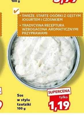 Sos w stylu tzatziki promocja w Kaufland