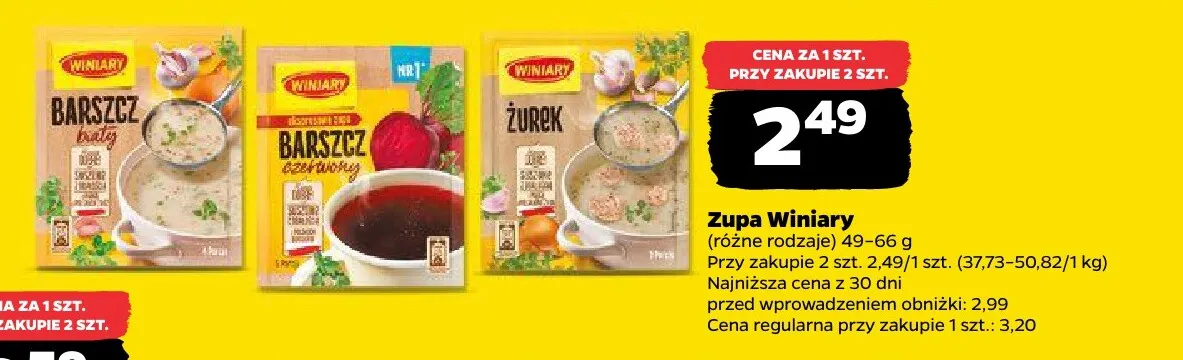 Zupa żurek Winiary promocja w Netto