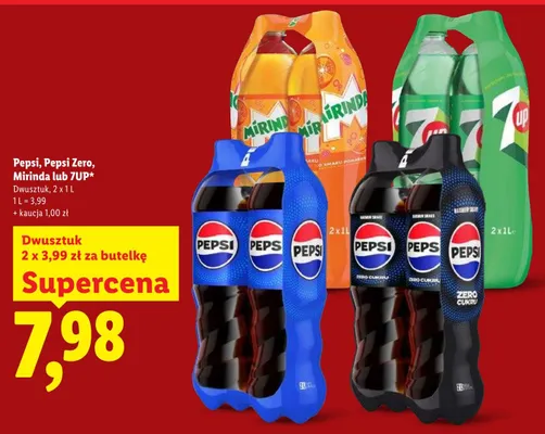 Napój Pepsi dwusztuк promocja w Lidl