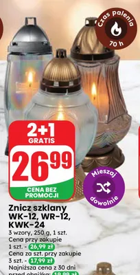 Znicz szklany KWK-24 promocja w Dino