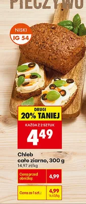 Chleb całe ziarno promocja w Biedronka
