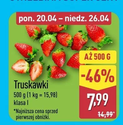 Truskawki promocja w Aldi