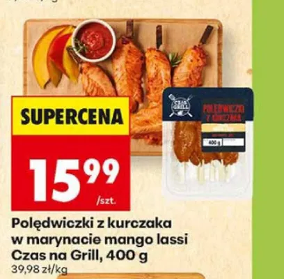 Polędwiczki z kurczaka w marynacie mango lassi Czas na Grill promocja w Biedronka