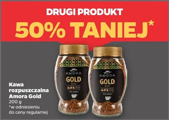 Kawa rozpuszczalna Amora Gold promocja w Netto