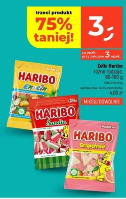Żelki Haribo różne rodzaje promocja w Dealz
