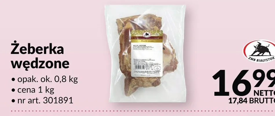 Żeberka wędzone promocja w Makro