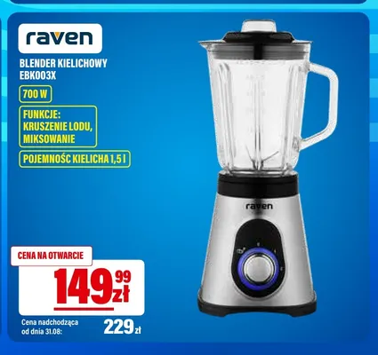 Blender kielichowy Raven EBK003X promocja w RTV EURO AGD