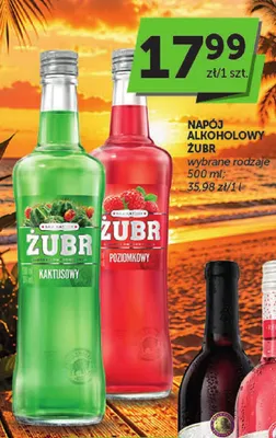 Napój alkoholowy Żubr Poziomkowy promocja w Groszek
