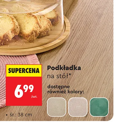 Podkładka na stół Smukee śr. 38 cm promocja w Biedronka