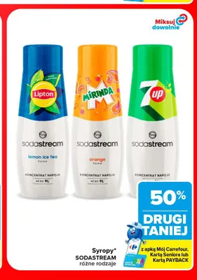 Syropy Sodastream promocja w Carrefour