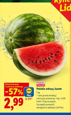 Arbuz polski luzem promocja w Lidl