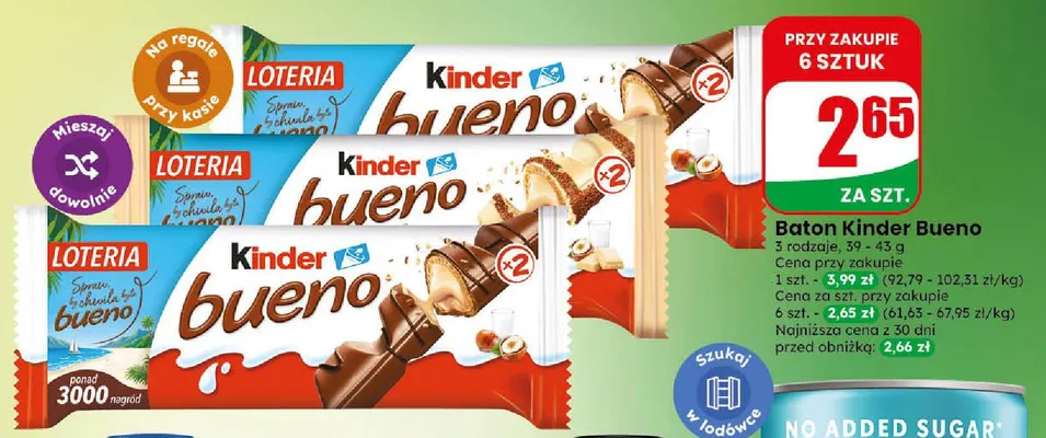 Baton Kinder Bueno promocja w Dino