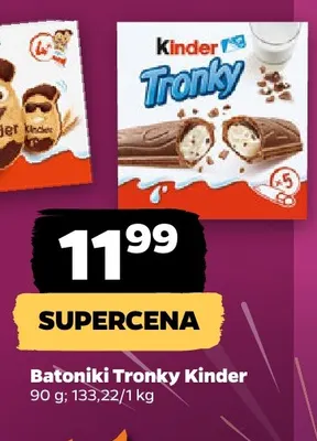 Batoniki Tronky Kinder promocja w Netto
