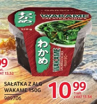 Sałatka z alg Wakame Garso promocja w Selgros