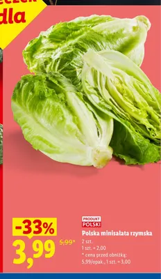 Minisałata rzymska 2-pak Ryneczek Lidla polska promocja w Lidl