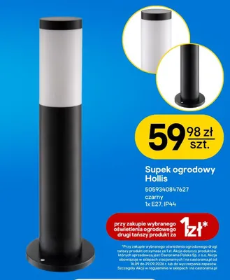 Słupek ogrodowy Hollis promocja w Castorama