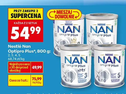 Mleko modyfikowane Optipro Plus promocja w Biedronka