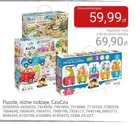 Puzzle CzuCzu promocja w Smyk