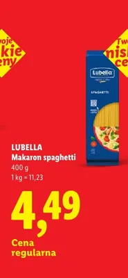 Makaron spaghetti Lubella promocja w Lidl