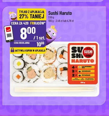 Sushi Haruto promocja w POLOmarket