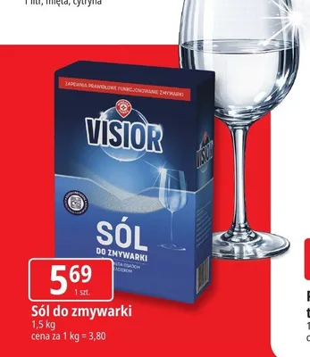 Sól do zmywarki Visior promocja w Leclerc