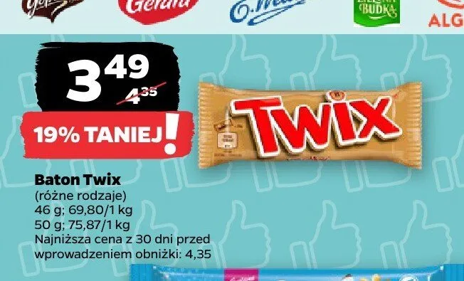 Baton Twix promocja w Netto
