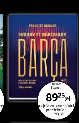 Książka Skarby FC Barcelony Barca Francesc Aguilar promocja w Empik