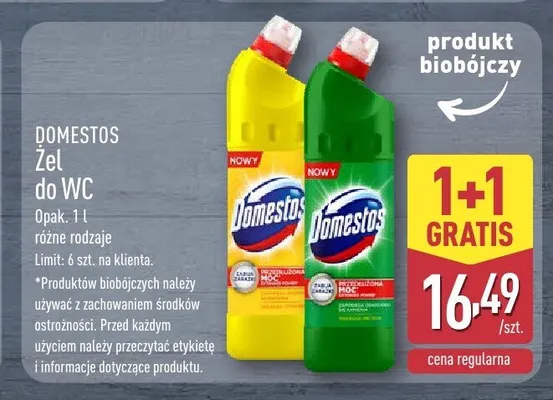 Żel do WC Domestos promocja w Aldi