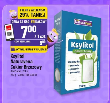 Ksylitol Naturavena Cukier Brzozowy promocja w POLOmarket