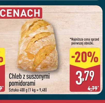 Chleb z suszonymi pomidorami promocja w Aldi