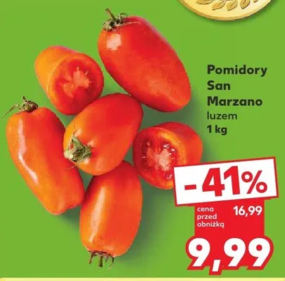 Pomidory San Marzano luzem promocja w Kaufland