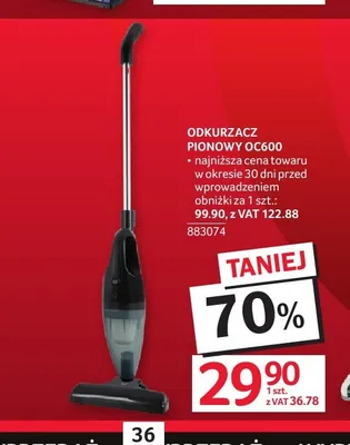 Odkurzacz pionowy OC600 promocja w Selgros