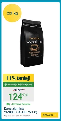 Kawa ziarnista Yankee Caffee Niebiańska Pianka 2-pak promocja w ERLI