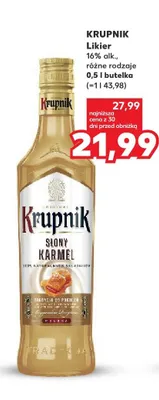 Likier Krupnik Słony Karmel promocja w Kaufland