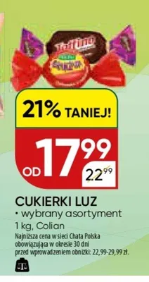 Cukierki luz *wybrany asortyment promocja w Chata Polska