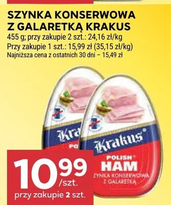 Szynka konserwowa z galaretką Krakus promocja w Stokrotka