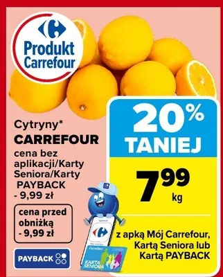 Cytryny promocja w Carrefour Market