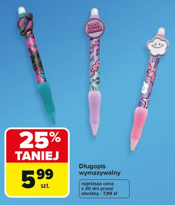 Długopis wymazywalny promocja w Carrefour