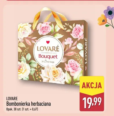 Bombonierka herbaciana Lovaré promocja w Aldi