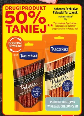 Paluszki Kabanos Exclusive Paluszki Tarczyński promocja w POLOmarket