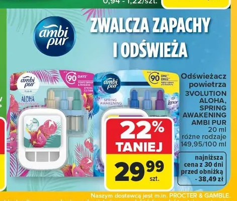 Odświeżacz powietrza Ambi Pur 3Volution Spring Awakening promocja w Carrefour