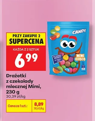 Drażetki z czekolady mlecznej Mimi Choco promocja w Biedronka