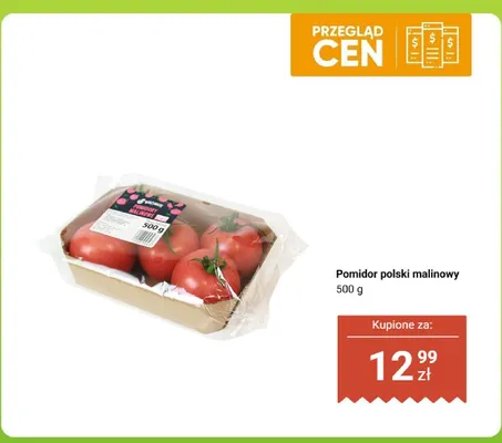 Pomidor polski malinowy 500 g promocja w Biedronka