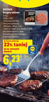 Burgery wołowe Rzeźnik promocja w Lidl