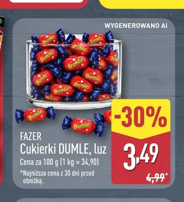 Cukierki Dumle luz Fazer promocja w Aldi