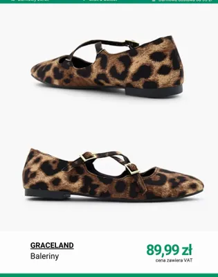 Baleriny GRACELAND promocja w Deichmann